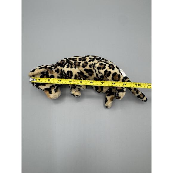 E&J Classics Leopard Cub Baby Spotted Cat Plush Jaguar Cheetah Curled Kitten 9” - Picture 6 of 8